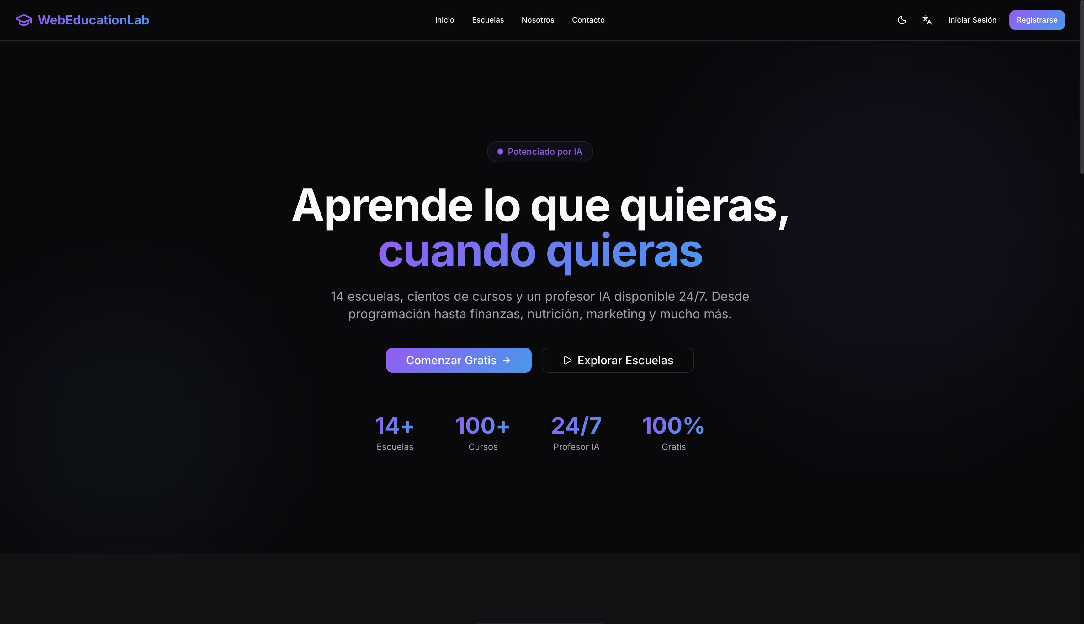 WebEducationLab screenshot 1