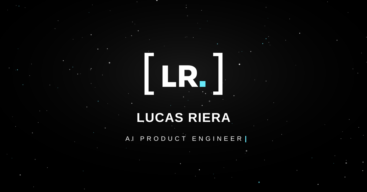 Lucas Riera — Programador Full-Stack y Software Developer | Lucas Riera